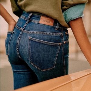 Sézane the perfect slim 7/8 eco-friendly denim Light blue Size 26 (FR Size 26)